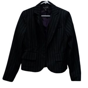 Signature by Larry Levine Black And White Pinstripe Blazer